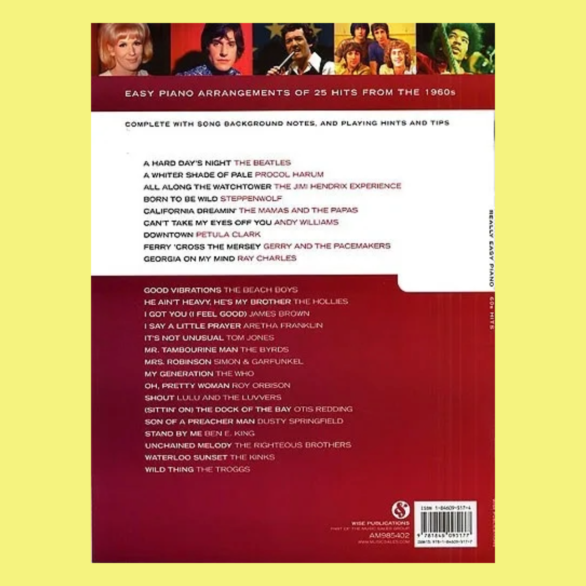 60s Hits Books - Really Easy Piano (25 Popular Sixties Hits)