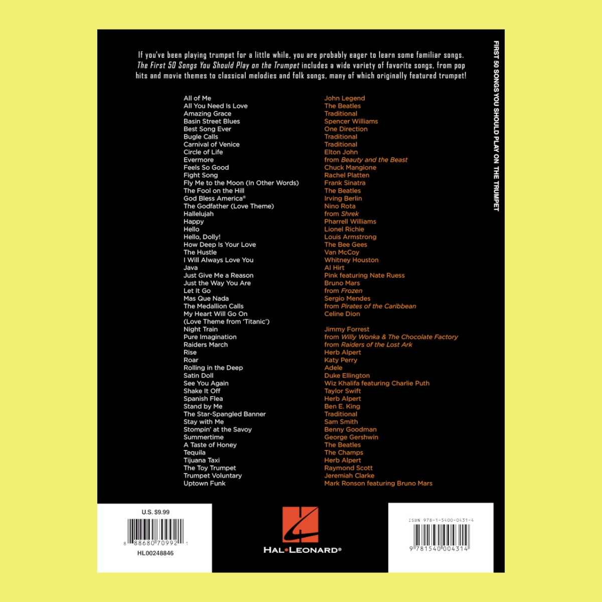 First 50 Songs You Should Play On The Trumpet Book