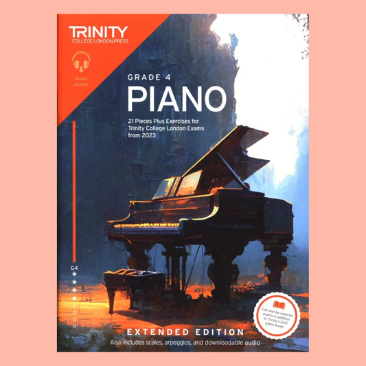 Trinity Piano Exam Pieces & Exercises - Grade 4 Extended Edition with Audio (2023)