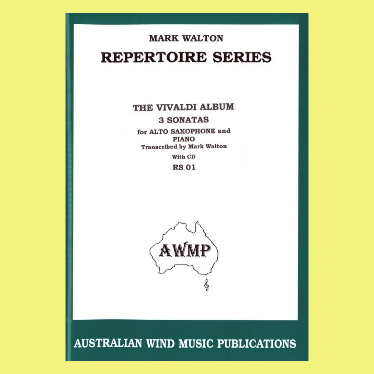 Mark Walton - Vivaldi Album Alto Saxophone and Piano Book/CD