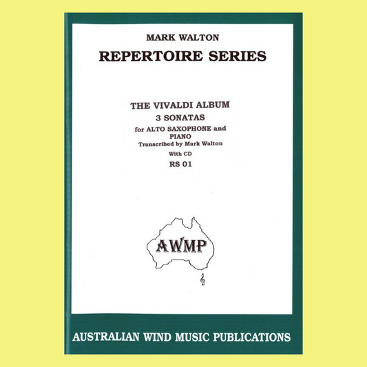 Mark Walton - Vivaldi Album Alto Saxophone and Piano Book/CD
