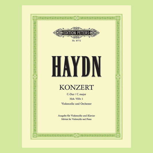 Haydn - Concerto Hob 7B No 1 C Cello/Piano Urtext