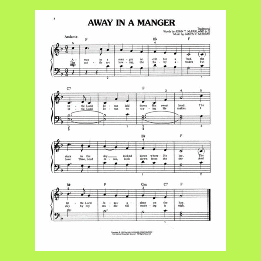 Childrens Christmas Songs Big Note Piano Book