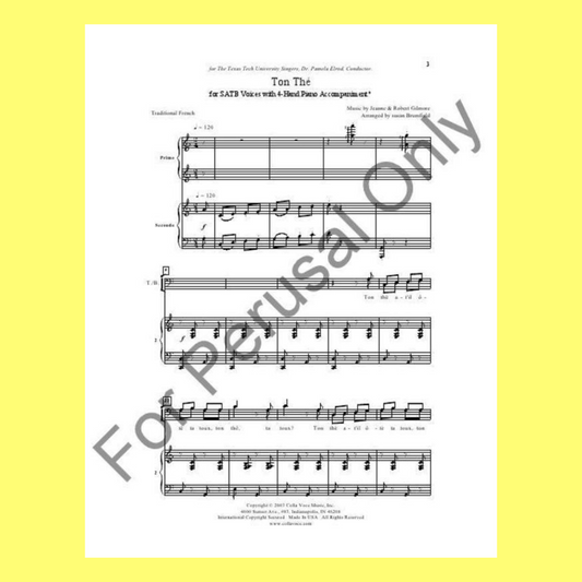Ton The Arr Brumfield Satb