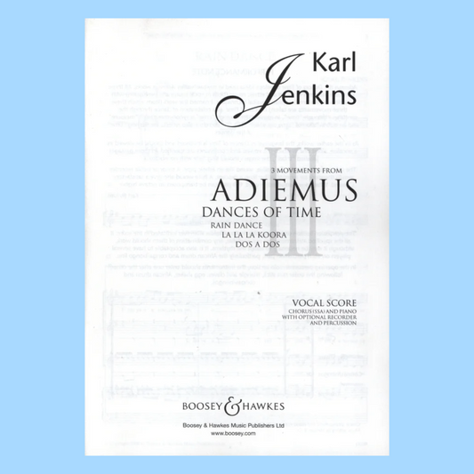 Karl Jenkins - Adiemus III Dances Of Time SSA Vocal Score Book