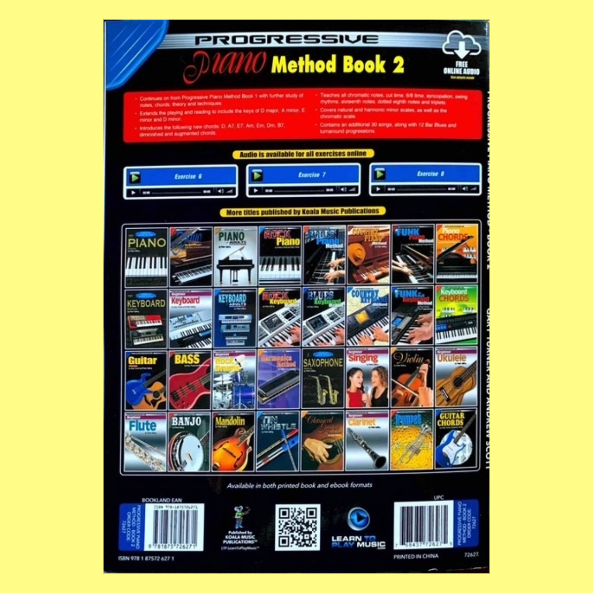 Progressive Piano Method Book 2 (Book/Ola)