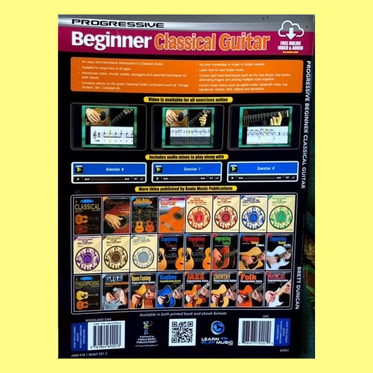 Progressive Beginner Classical Guitar Book/Ola