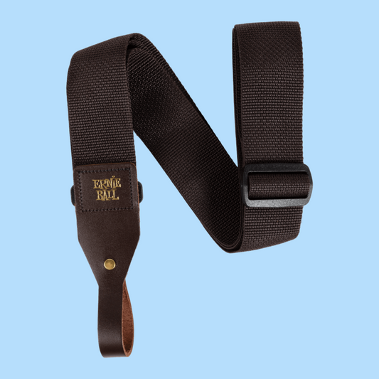 Ernie Ball Polypro Acoustic Guitar Strap - Brown