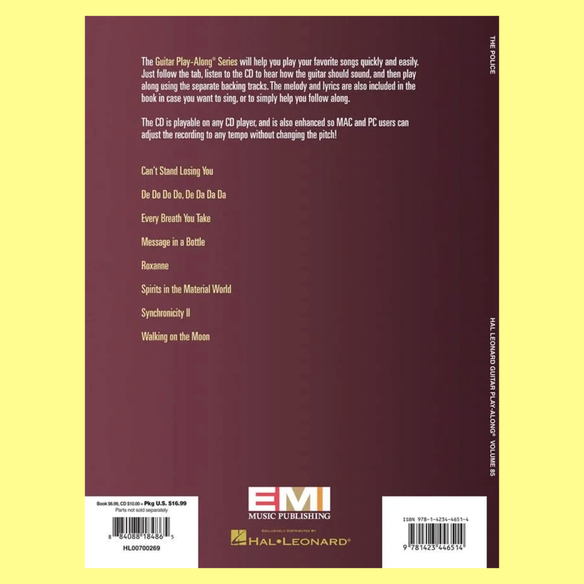 The Police Guitar Play Along Volume 85 Book/Ola