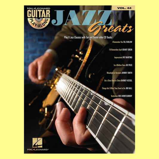 Jazz Greats - Guitar Play Along Volume 44 Book/Cd