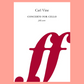 Carl Vine Concerto for Cello - Full Score