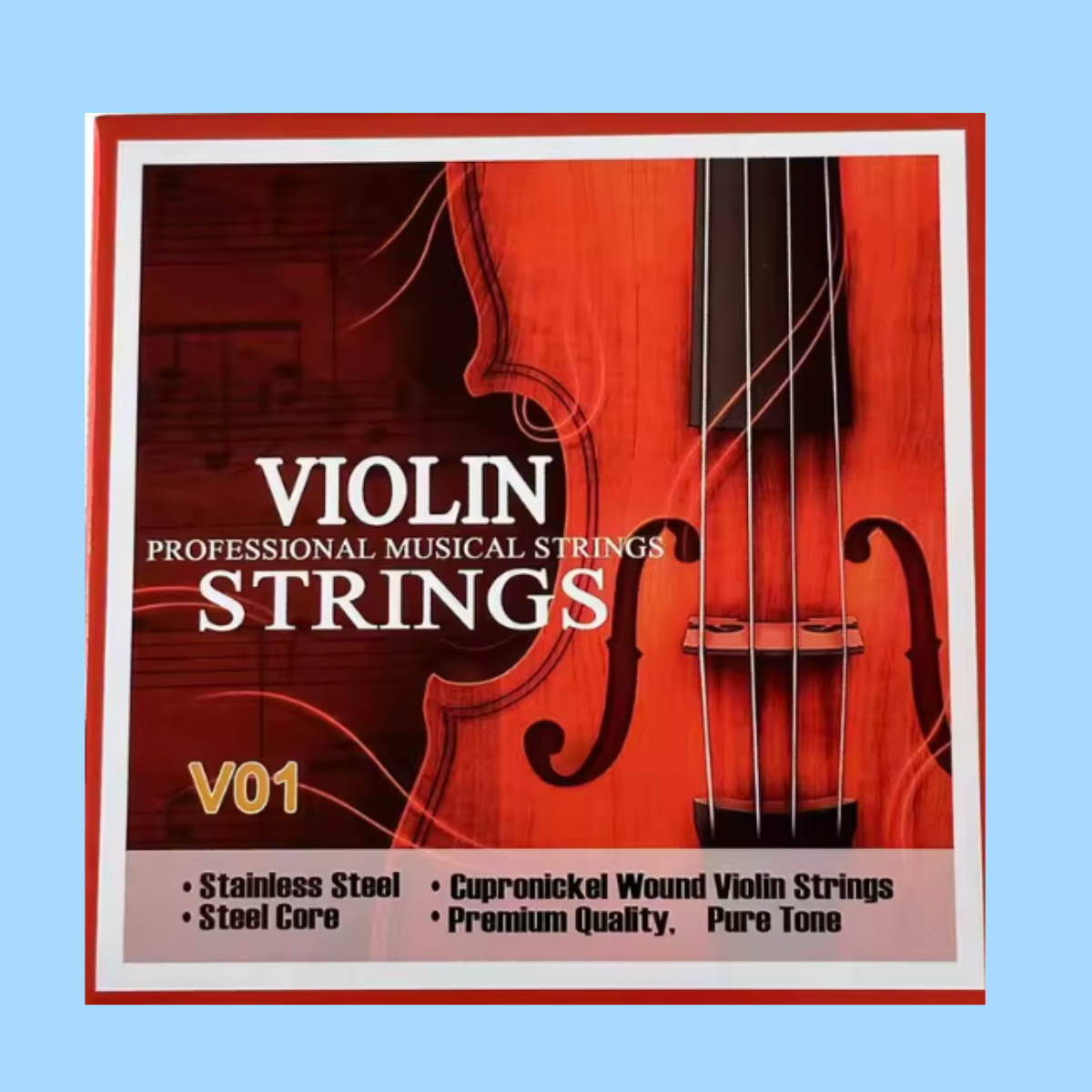 V01 - Student Violin Steelcore String Set (Practice/Rehearsal Set)