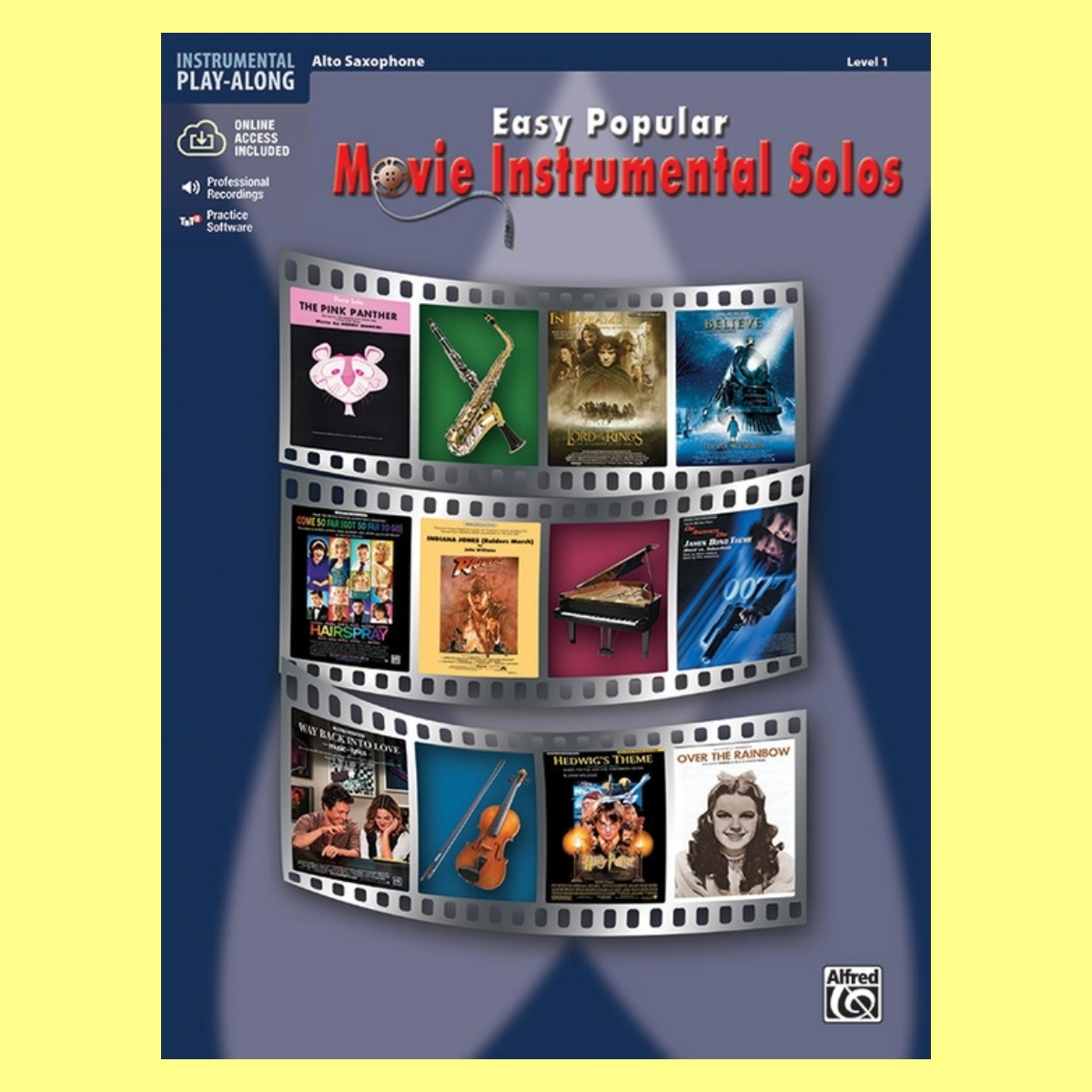 Easy Popular Movie Instrument Solos Alto Saxophone Book/Ola