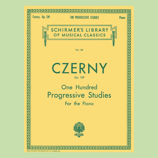 Czerny - 100 Progressive Studies Op 139 Piano Book