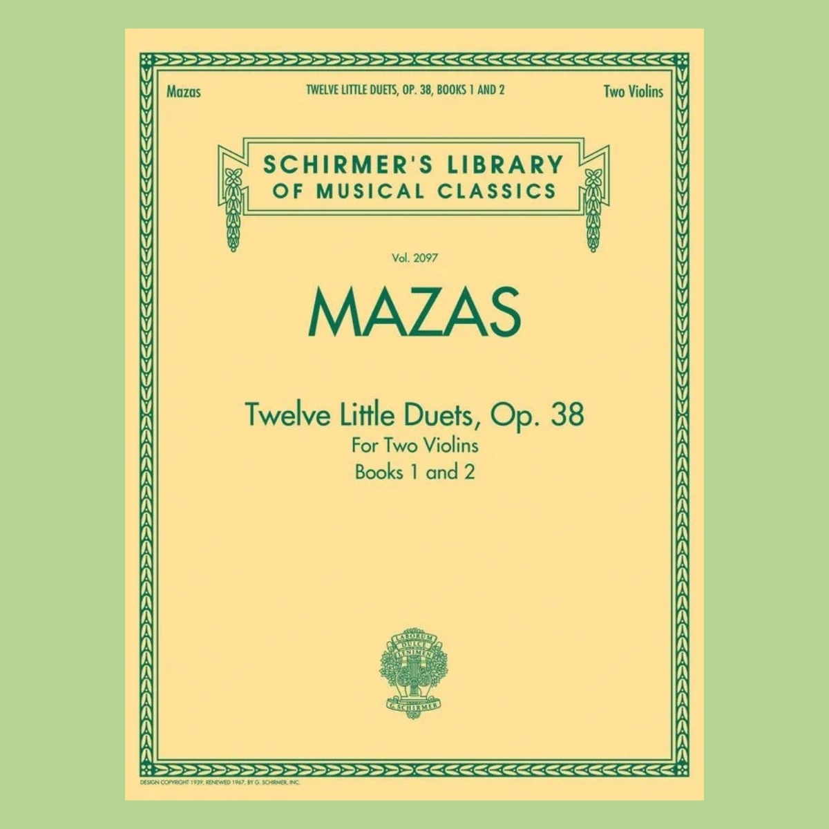 Mazas - 12 Little Duets For 2 Violins Op 38 Books 1 & 2