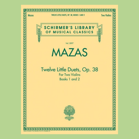 Mazas - 12 Little Duets For 2 Violins Op 38 Books 1 & 2