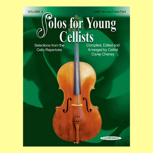 Solos For Young Cellists Volume 3 - Cello with Piano Accompaniment Book