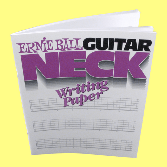 Ernie Ball Guitar Neck Writing Paper