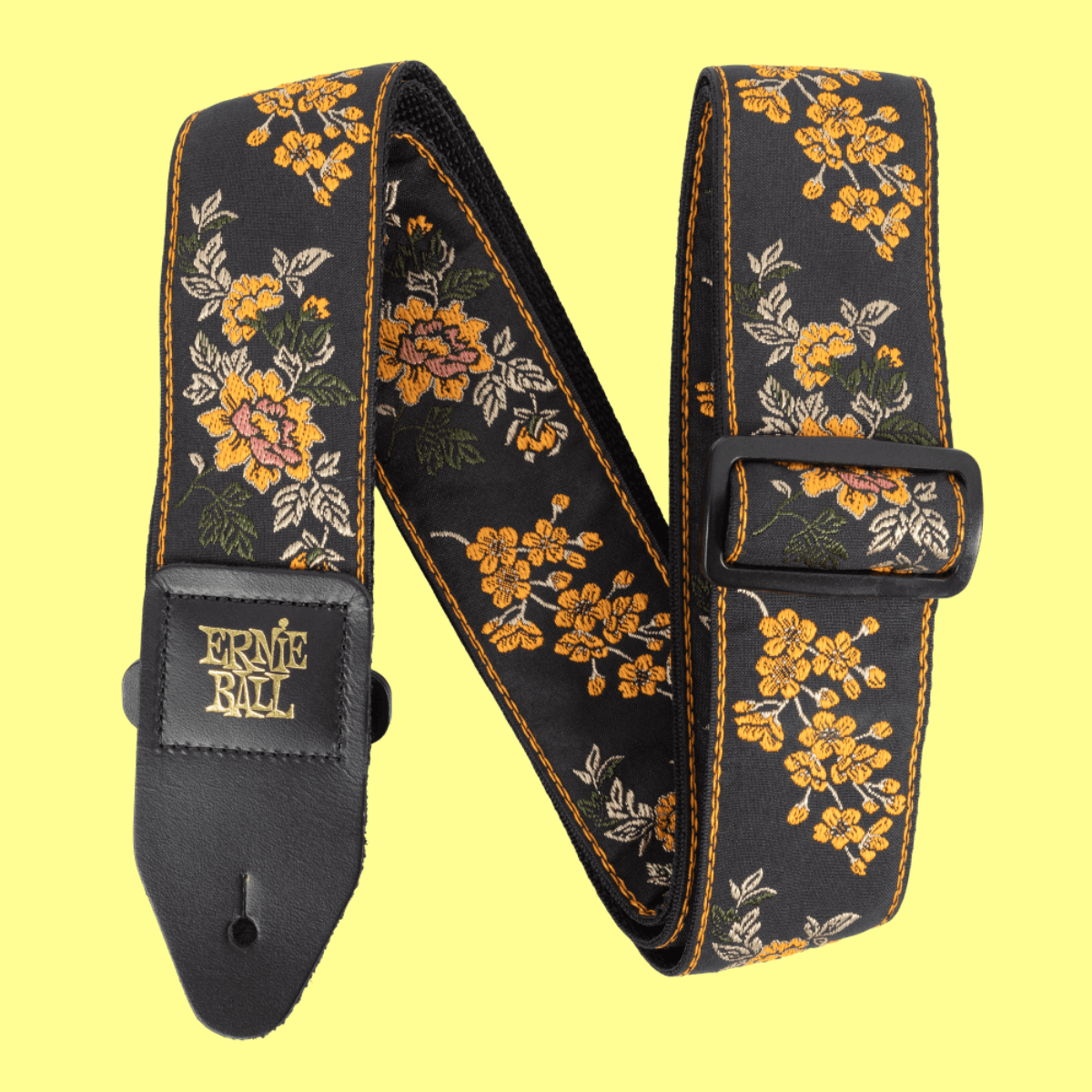 Ernie Ball Classic Jacquard Guitar/Bass Strap - Tangerine Blossom