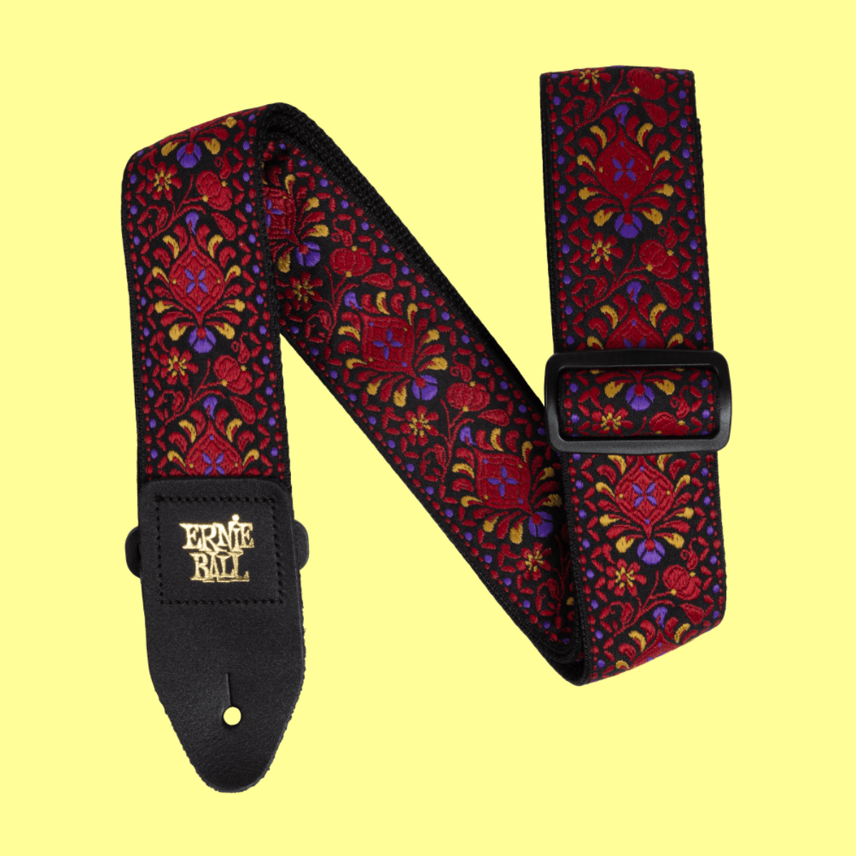 Ernie Ball Classic Jacquard Guitar/Bass Strap - Crimson Royal Bloom