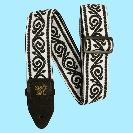 Ernie Ball Classic Jacquard Guitar/Bass Strap - Black Vine