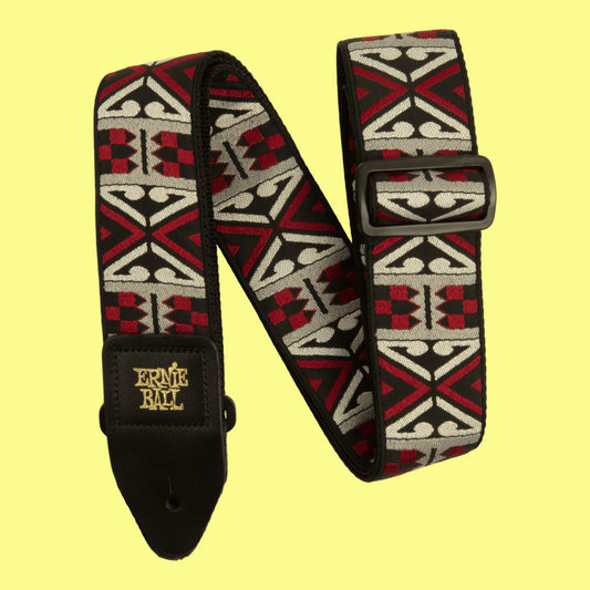 Ernie Ball Classic Jacquard Guitar/Bass Strap - Primal Red