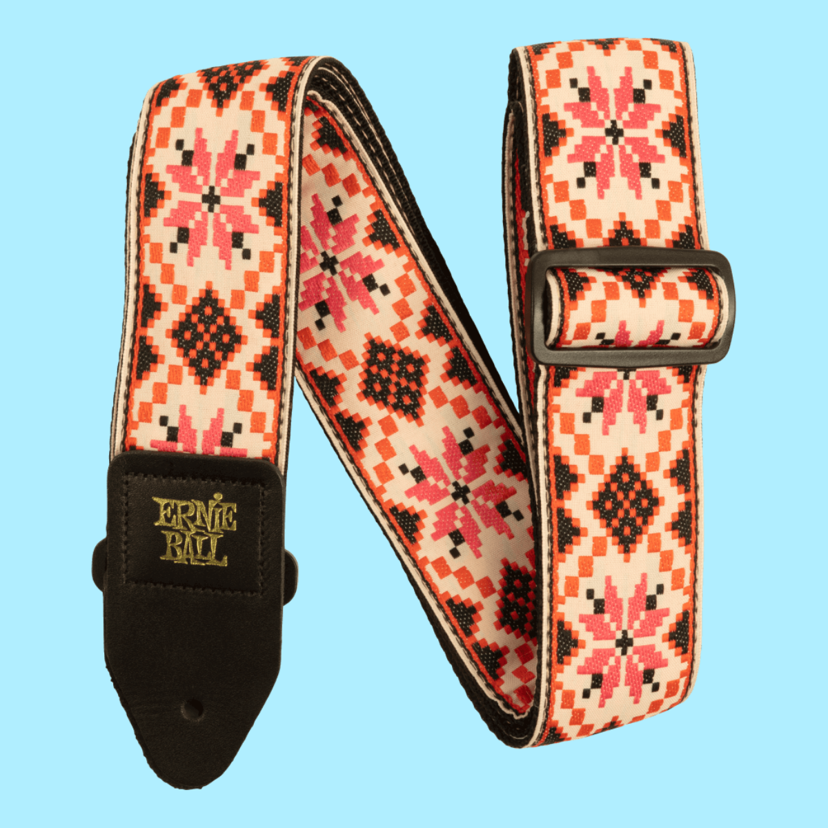 Ernie Ball Classic Jacquard Guitar/Bass Strap - Cinnamon Needlepoint
