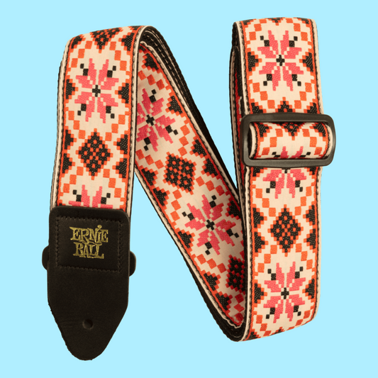 Ernie Ball Classic Jacquard Guitar/Bass Strap - Cinnamon Needlepoint