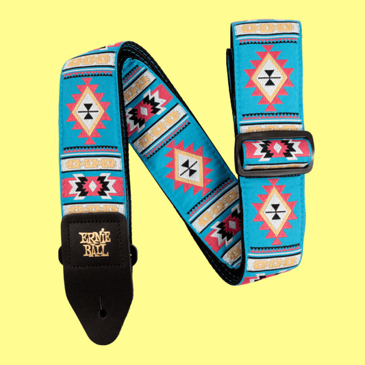 Ernie Ball Classic Jacquard Guitar/Bass Strap - Sedona Blue
