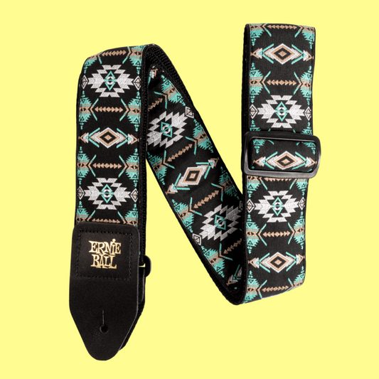 Ernie Ball Classic Jacquard Guitar/Bass Strap - Southwestern Turquoise