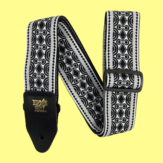 Ernie Ball Classic Jacquard Guitar/Bass Strap - Beatnik Black