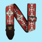 Ernie Ball Classic Jacquard Guitar/Bass Strap - Red Trellis