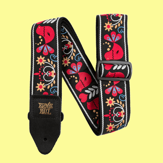 Ernie Ball Classic Jacquard Guitar/Bass Strap - Redbird Rising