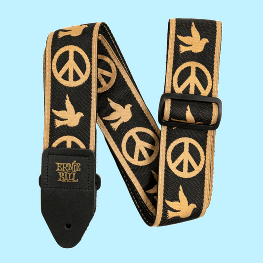 Ernie Ball Classic Jacquard Guitar/Bass Strap - Peace Love Dove