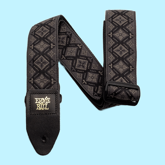 Ernie Ball Classic Jacquard Guitar/Bass Strap - Regal Black