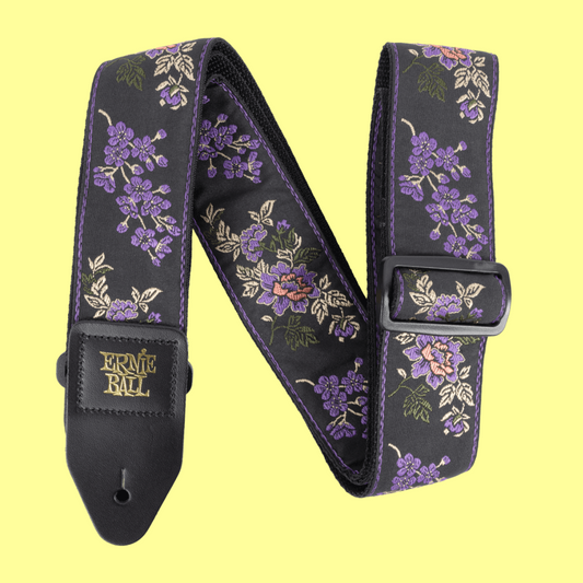Ernie Ball Classic Jacquard Guitar/Bass Strap - Lavender Blossom
