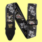 Ernie Ball Classic Jacquard Guitar/Bass Strap - White Blossom