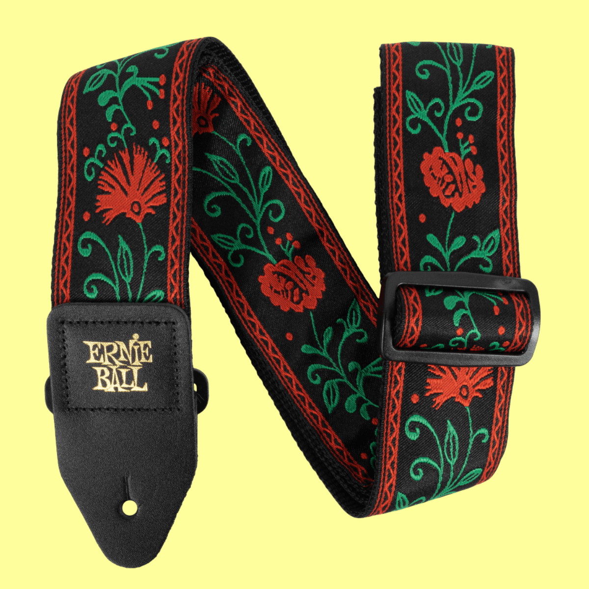 Ernie Ball Classic Jacquard Guitar/Bass Strap - Western Rose