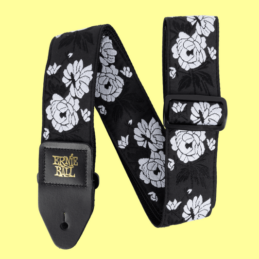 Ernie Ball Classic Jacquard Guitar/Bass Strap - Vanilla Rose