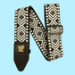 Ernie Ball Classic Jacquard Guitar/Bass Strap -  White Savannah