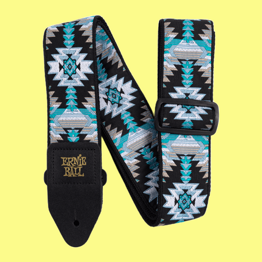 Ernie Ball Classic Jacquard Guitar/Bass Strap - Albuquerque Blue