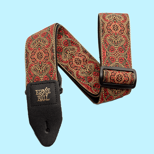 Ernie Ball Classic Jacquard Guitar/Bass Strap - Crimson Paisley