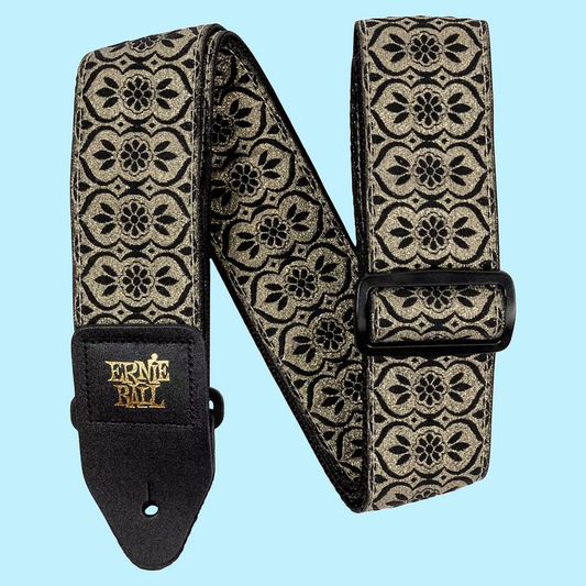 Ernie Ball Classic Jacquard Guitar/Bass Strap - Golden Garden