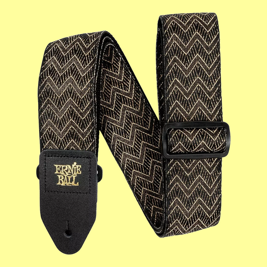 Ernie Ball Classic Jacquard Guitar/Bass Strap - Golden Waves