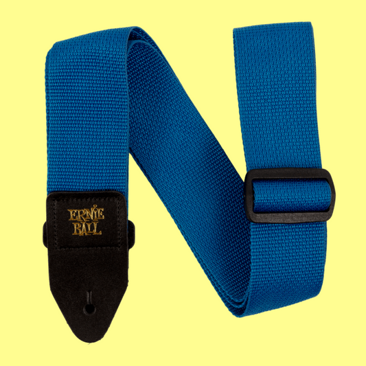 Ernie Ball Polypro Guitar/Bass Strap - Pearl Blue & Black
