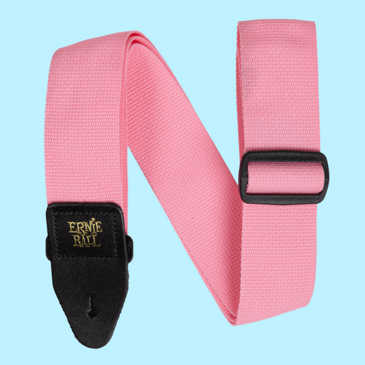 Ernie Ball Polypro Guitar Strap/Bass Strap - Pink Sunrise