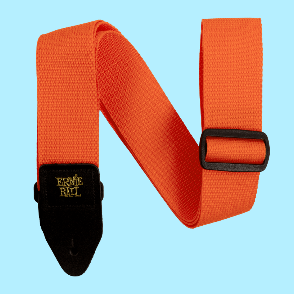 Ernie Ball Polypro  Guitar/Bass Strap - Orange & Black
