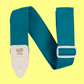 Ernie Ball Polypro  Guitar/Bass Strap - Teal & White