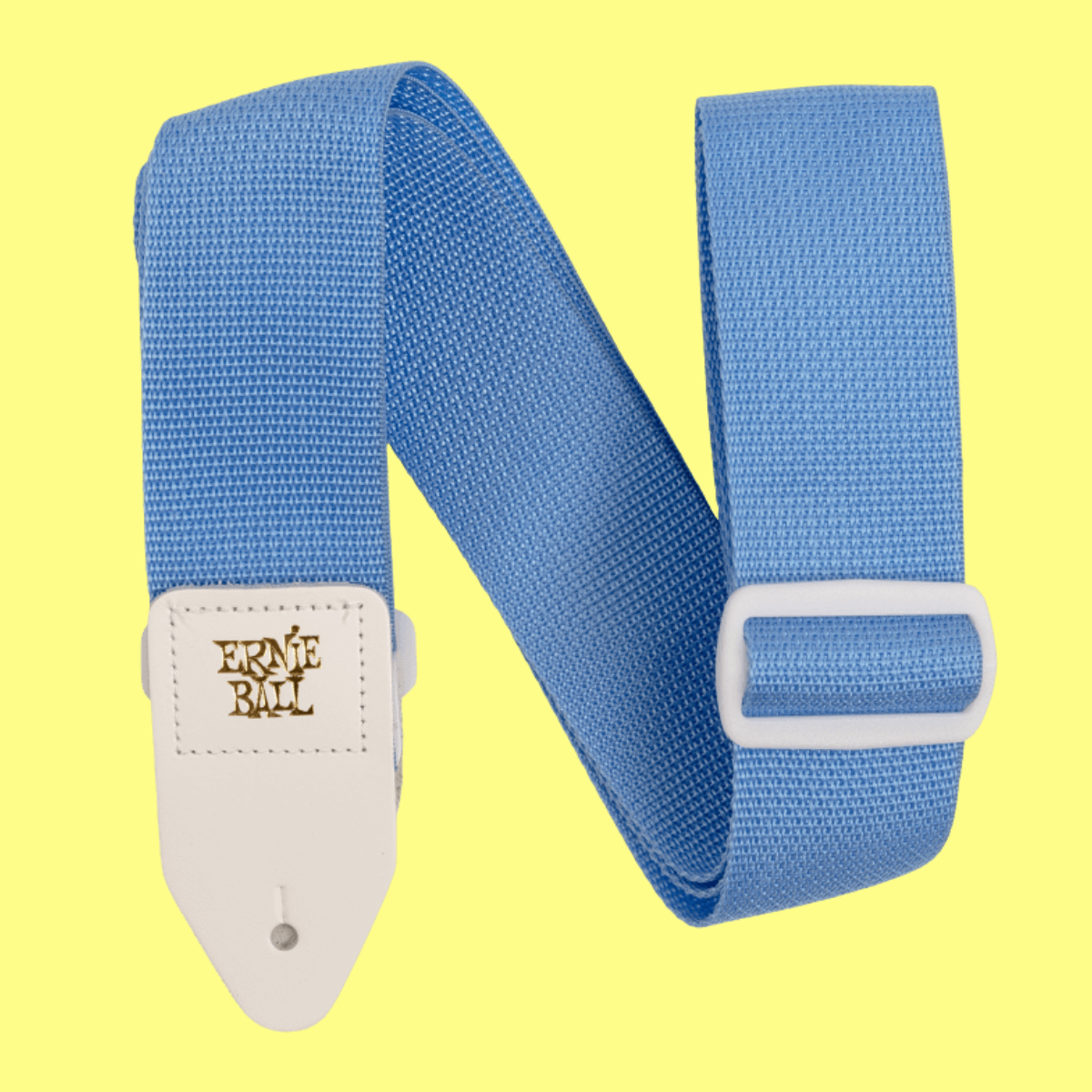 Ernie Ball Polypro  Guitar/Bass Strap - Soft Blue & White