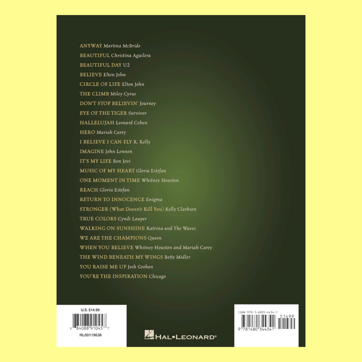 Hallelujah, Imagine & Other Songs Inspiration - Piano/Vocal/Guitar Songbook
